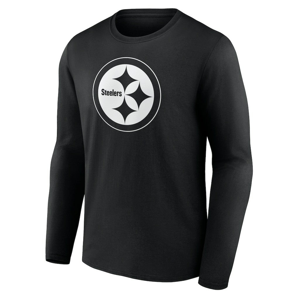 Pittsburgh Steelers  Personalized Name & Number Monochrome Long Sleeve T-Shirt
