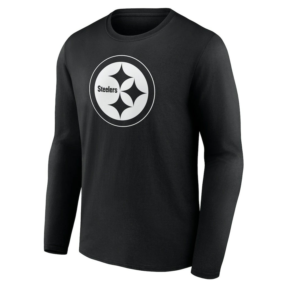 Pittsburgh Steelers  Personalized Name & Number Monochrome Long Sleeve T-Shirt
