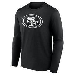 San Francisco 49ers  Personalized Name & Number Monochrome Long Sleeve T-Shirt