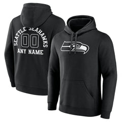 Seattle Seahawks  Personalized Name & Number Pullover Hoodie