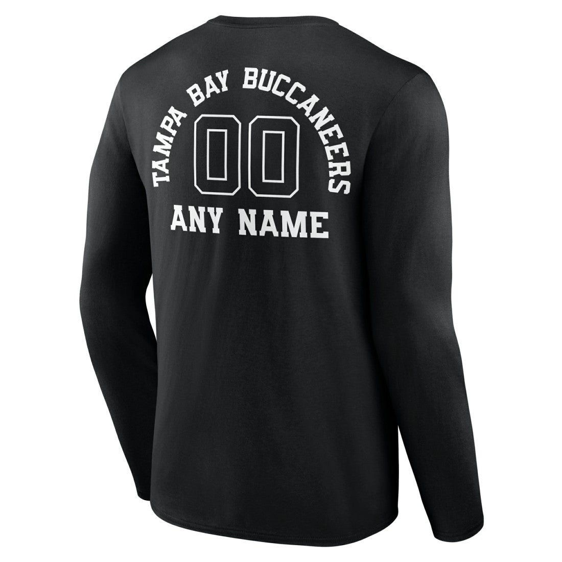 Tampa Bay Buccaneers  Personalized Name & Number Monochrome Long Sleeve T-Shirt