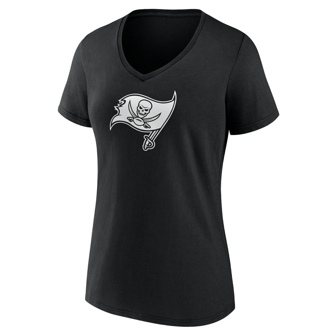 Tampa Bay Buccaneers  Women's Personalized Name & Number Monochrome V-Neck T-Shirt