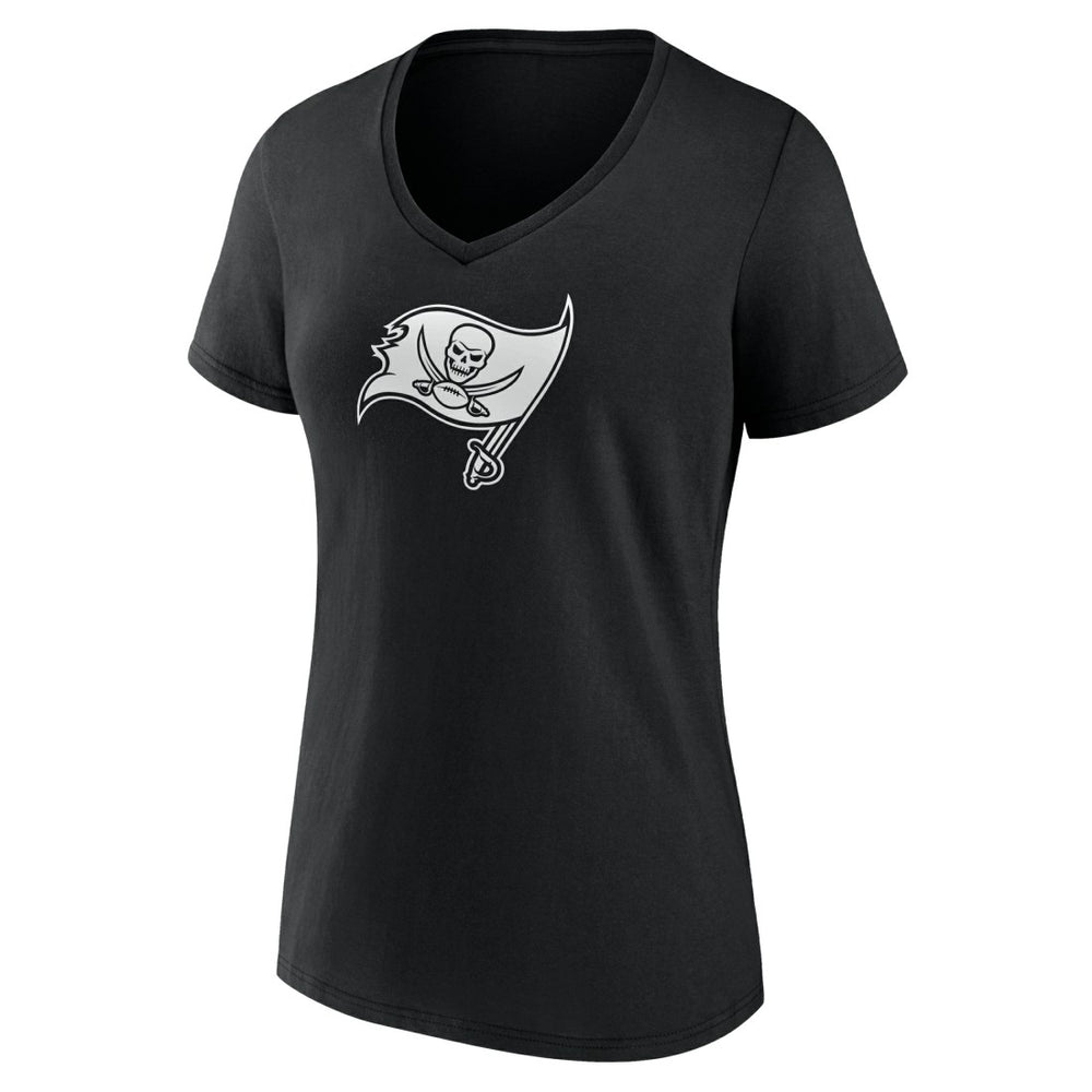Tampa Bay Buccaneers  Women's Personalized Name & Number Monochrome V-Neck T-Shirt
