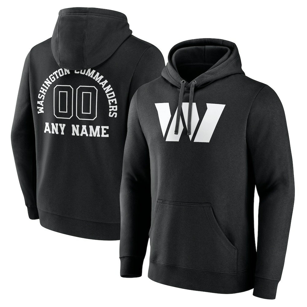 Washington Commanders  Personalized Name & Number Pullover Hoodie