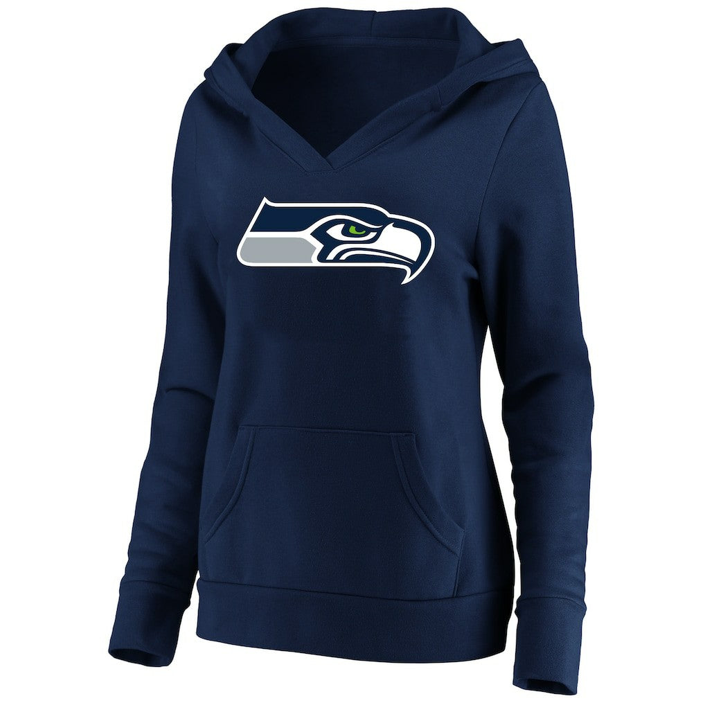 Seattle Seahawks Fanatics Women's Plus Size V-Neck Pullover Hoodie