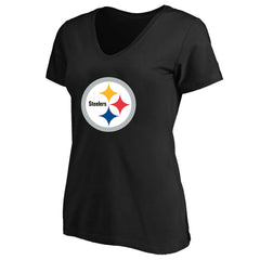 Pittsburgh Steelers Fanatics Women's Plus Size V-Neck T-Shirt