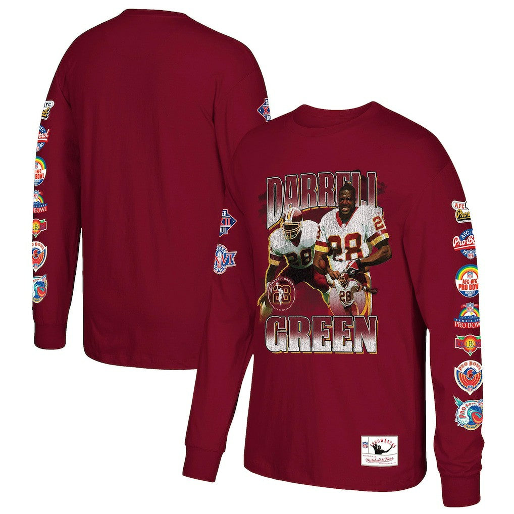 Washington Commanders Mitchell & Ness Darrell Green  Player Graphic Long Sleeve T-Shirt