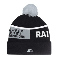 Las Vegas Raiders  Starter Unisex Chyron Cuffed Knit Hat with Pom