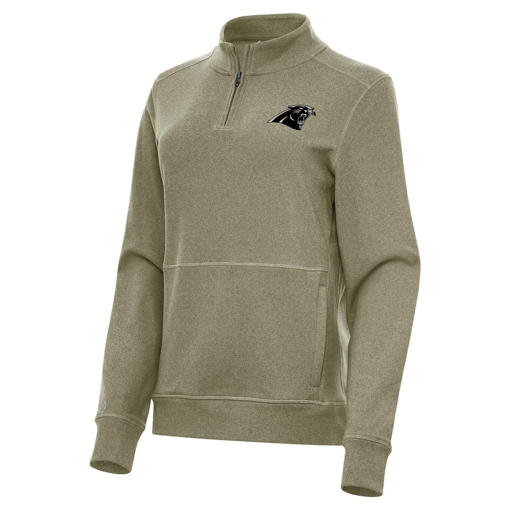 Carolina Panthers  Antigua Women's Crush Quarter-Zip Top