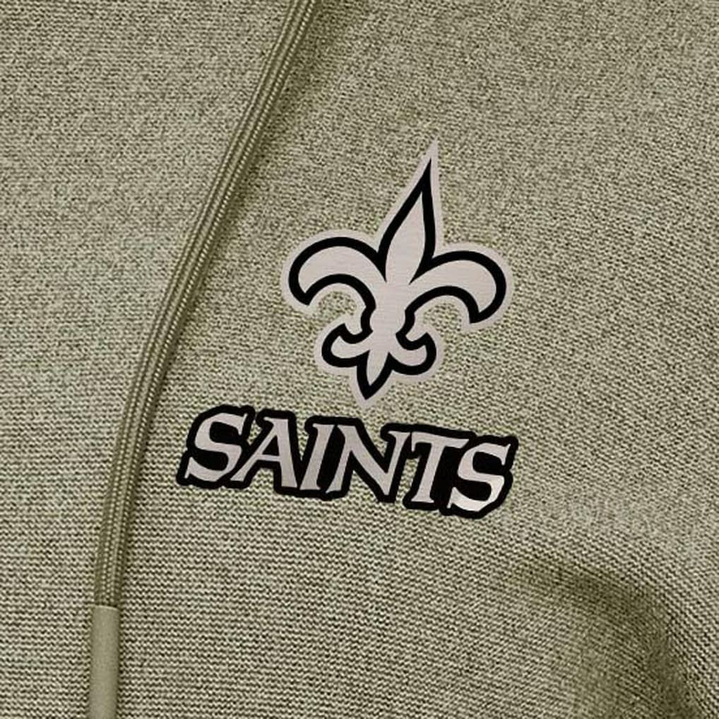 New Orleans Saints  Antigua Women's Justice Pullover Hoodie