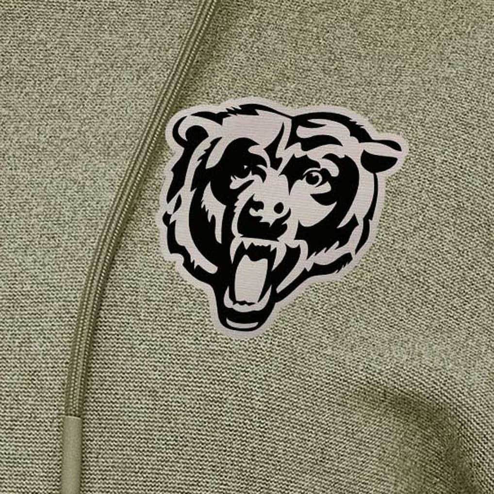 Chicago Bears  Antigua Women's Justice Pullover Hoodie