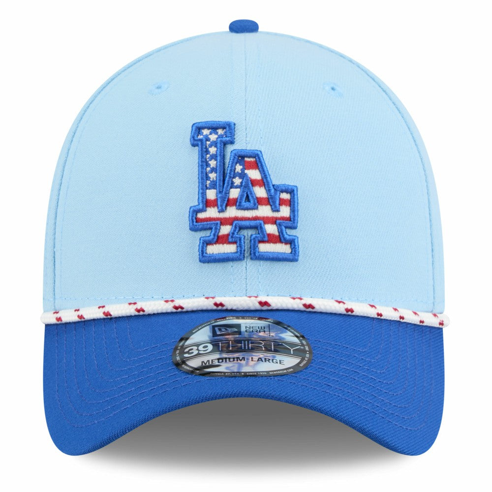 Los Angeles Dodgers New Era 2025 Fourth of July 39THIRTY Flex Hat | MLB Near me