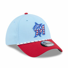 Miami Marlins New Era 2025 Fourth of July 39THIRTY Flex Hat | MLB Online