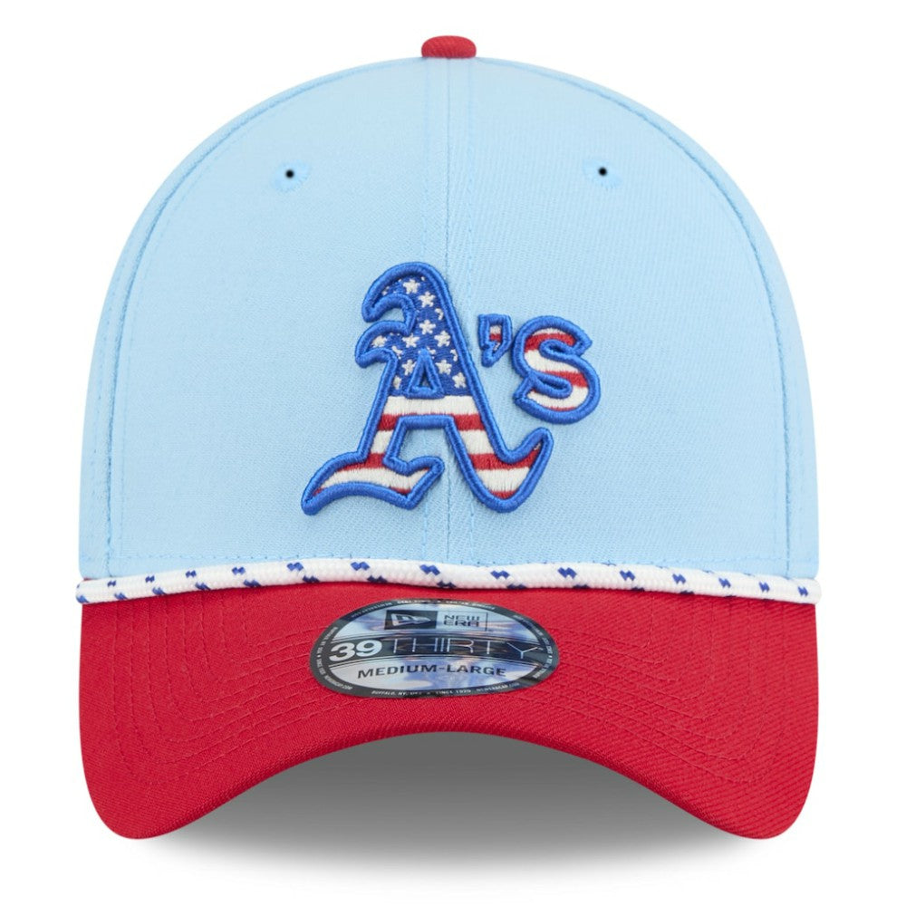 Athletics New Era 2025 Fourth of July 39THIRTY Flex Hat | MLB For sale