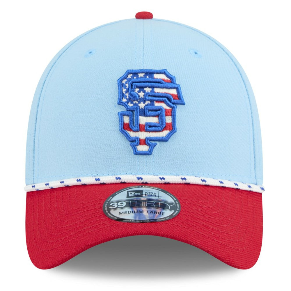 San Francisco Giants New Era 2025 Fourth of July 39THIRTY Flex Hat | MLB On Sale