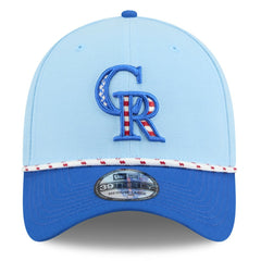 Colorado Rockies New Era 2025 Fourth of July 39THIRTY Flex Hat | MLB Online