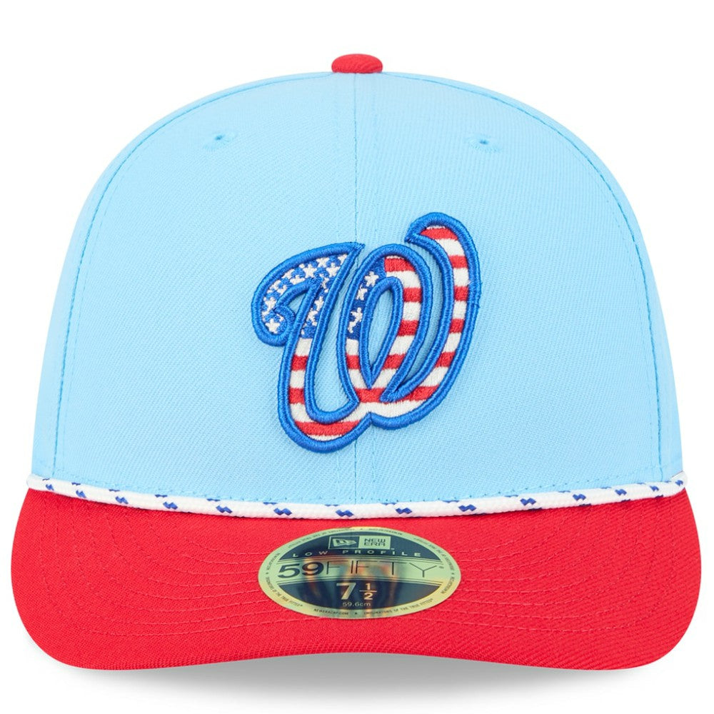 Washington Nationals New Era 2025 Fourth of July Low Profile 59FIFTY Fitted Hat | MLB Discount