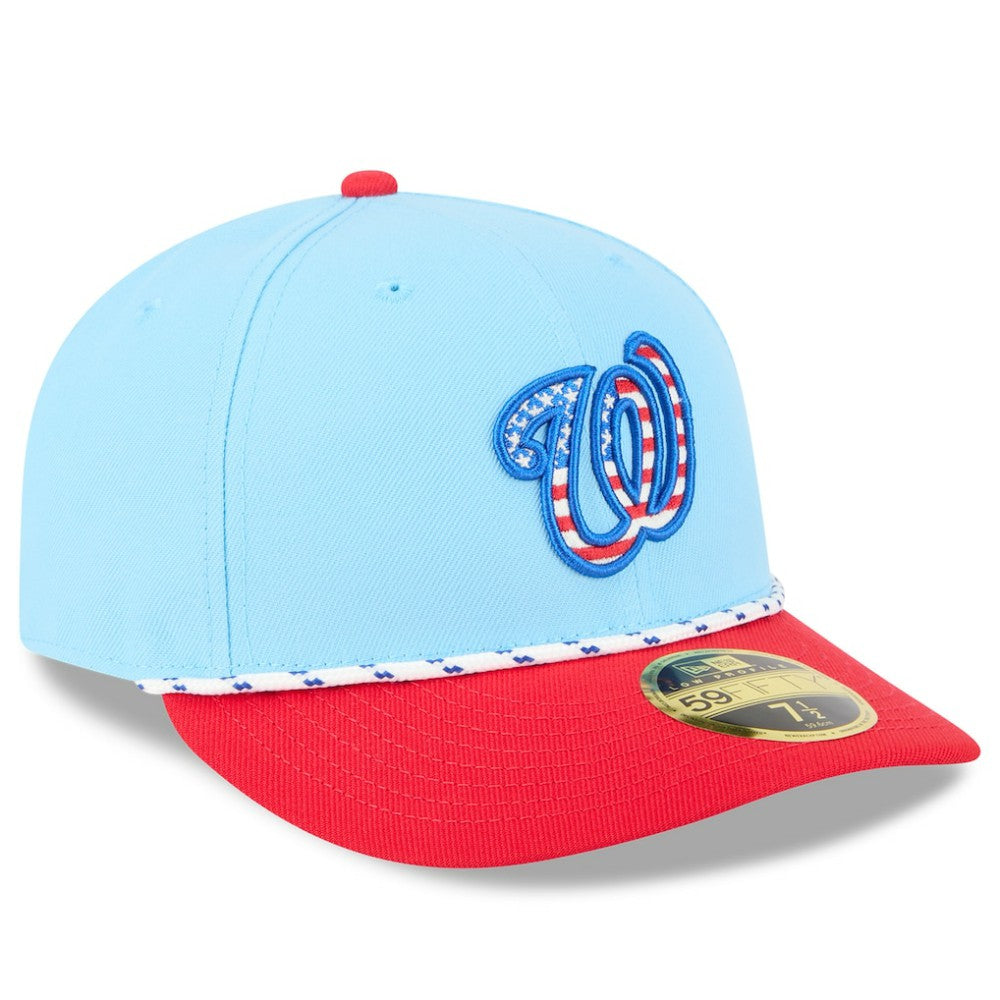 Washington Nationals New Era 2025 Fourth of July Low Profile 59FIFTY Fitted Hat | MLB Discount