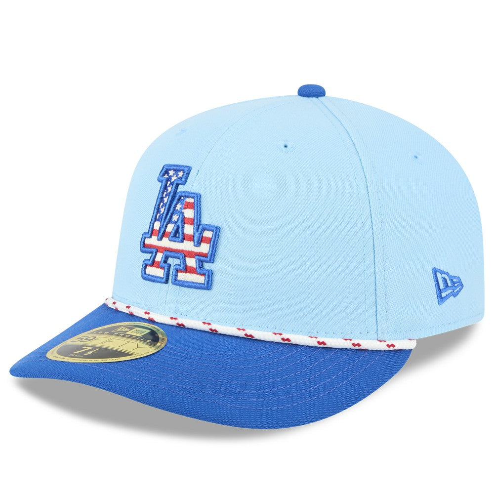 Los Angeles Dodgers New Era 2025 Fourth of July Low Profile 59FIFTY Fitted Hat | MLB For sale
