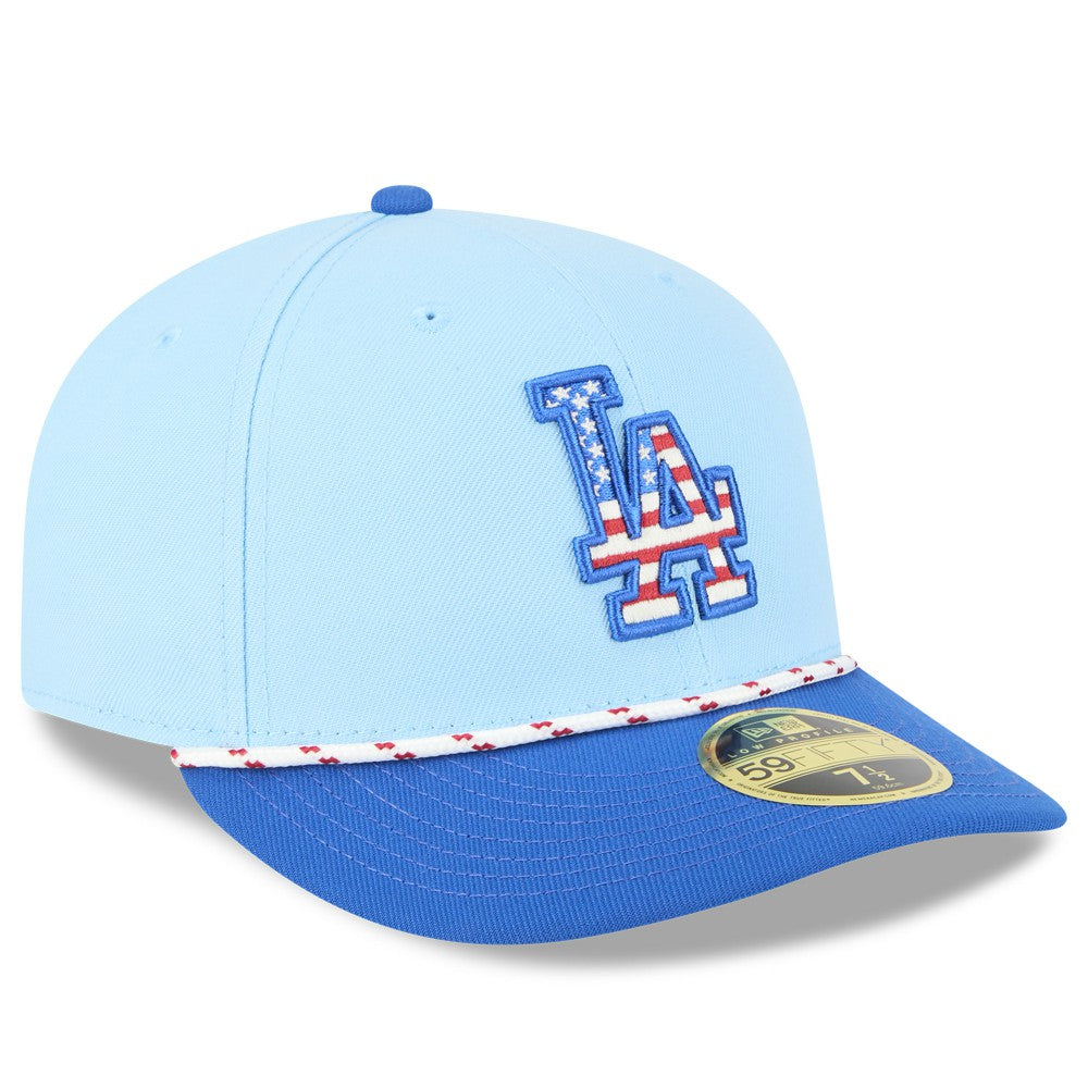 Los Angeles Dodgers New Era 2025 Fourth of July Low Profile 59FIFTY Fitted Hat | MLB For sale