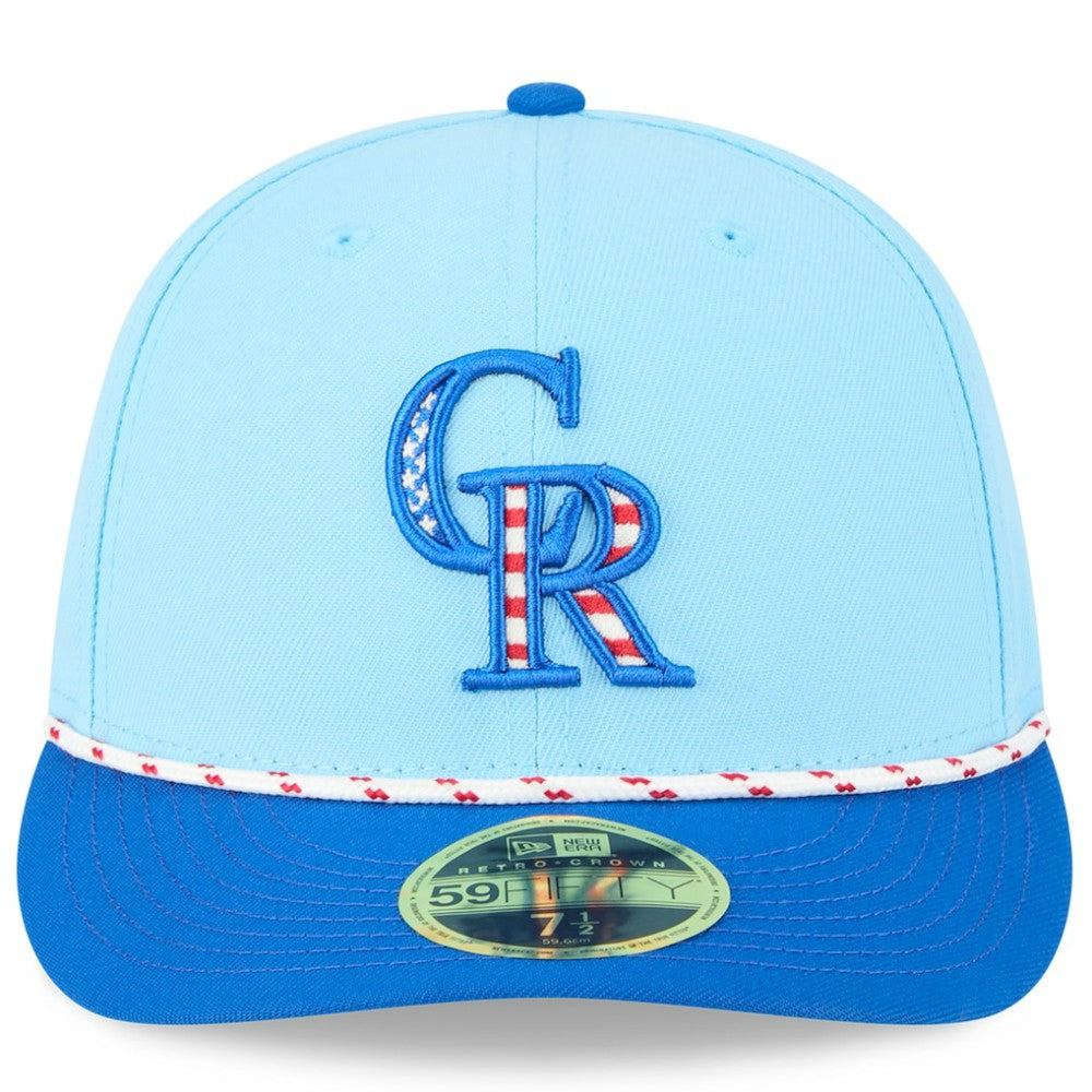 Colorado Rockies New Era 2025 Fourth of July Low Profile 59FIFTY Fitted Hat | MLB For sale