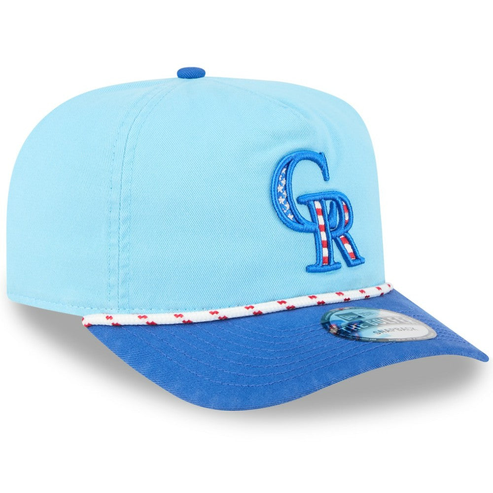 Colorado Rockies New Era 2025 Fourth of July Golfer Snapback Hat | MLB Outlet