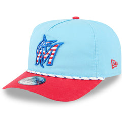 Miami Marlins New Era 2025 Fourth of July Golfer Snapback Hat | MLB Sale