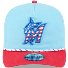 Miami Marlins New Era 2025 Fourth of July Golfer Snapback Hat | MLB Sale