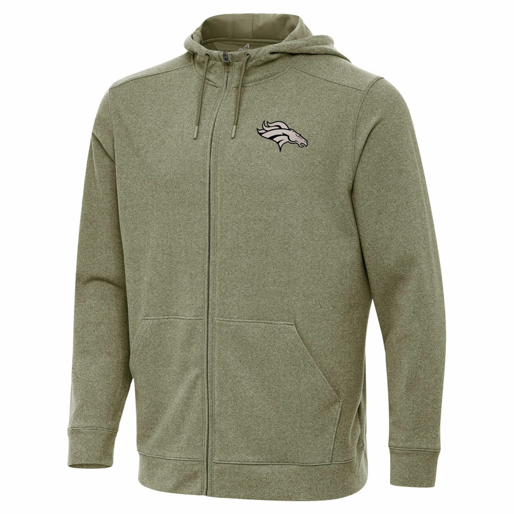 Denver Broncos  Antigua Effortless Full-Zip Hoodie Jacket