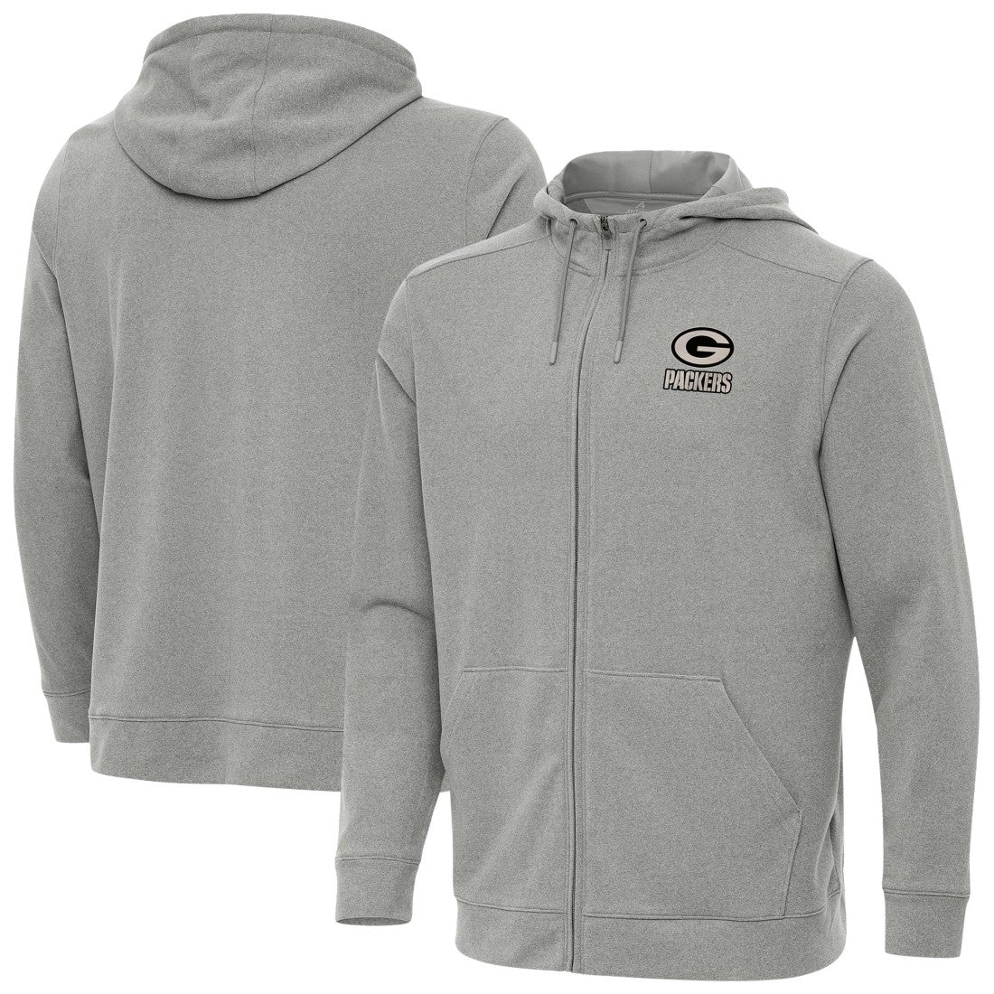 Green Bay Packers  Antigua Effortless Full-Zip Hoodie Jacket