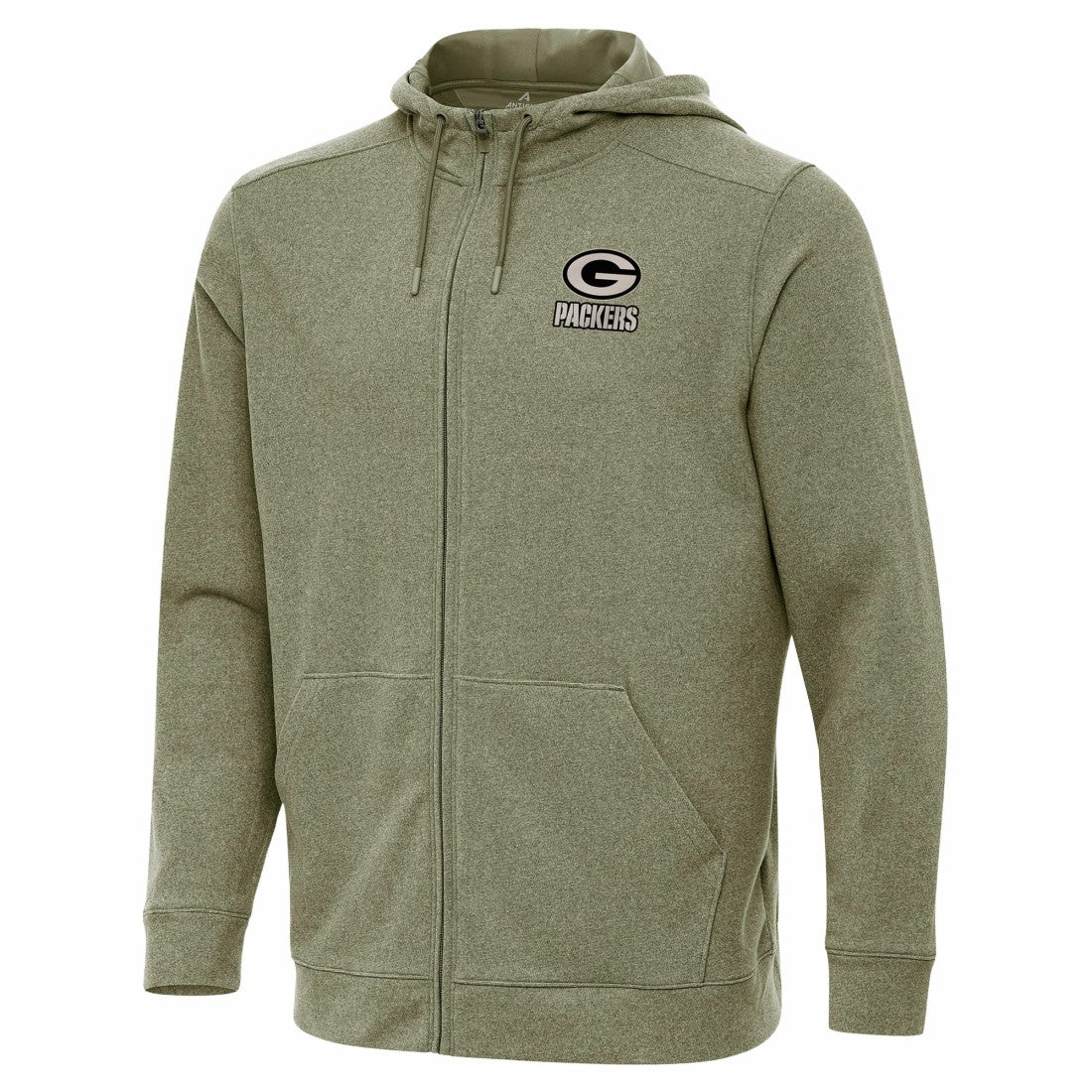 Green Bay Packers  Antigua Effortless Full-Zip Hoodie Jacket