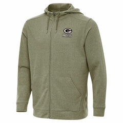 Green Bay Packers  Antigua Effortless Full-Zip Hoodie Jacket