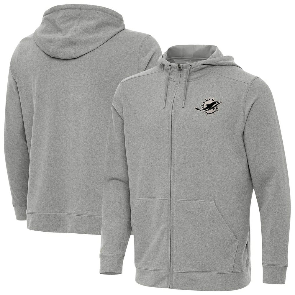 Miami Dolphins  Antigua Effortless Full-Zip Hoodie Jacket