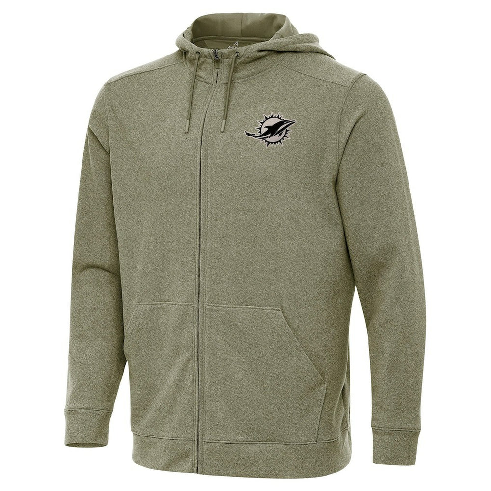 Miami Dolphins  Antigua Effortless Full-Zip Hoodie Jacket
