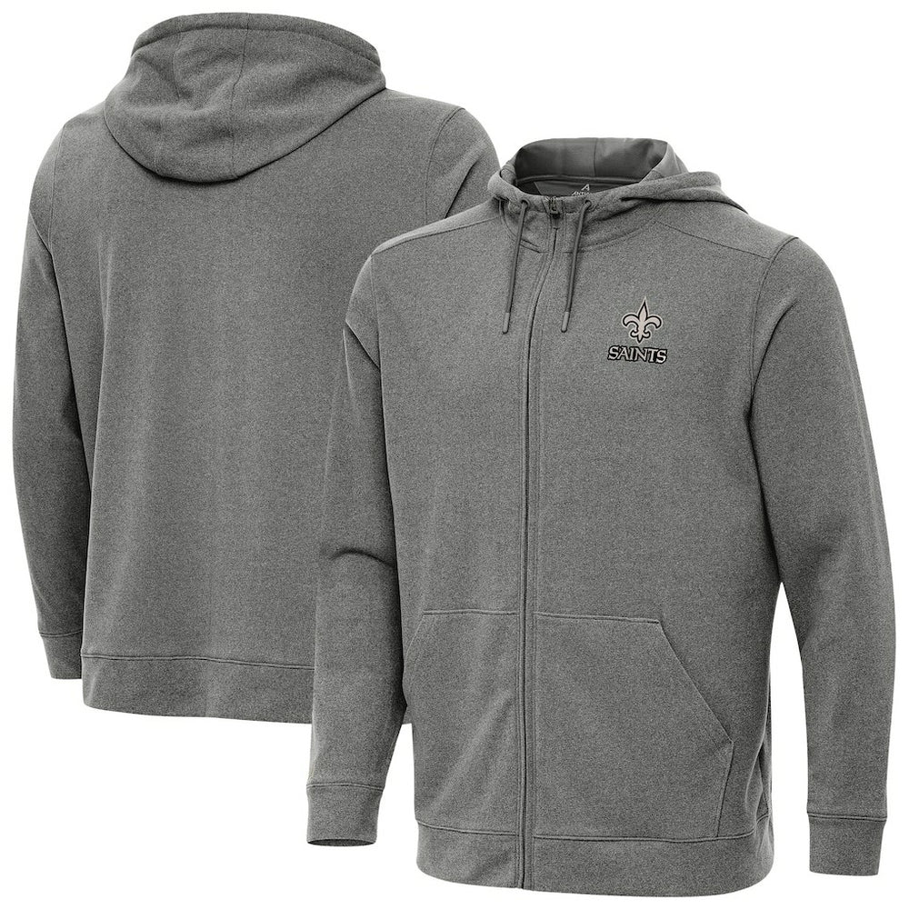 New Orleans Saints  Antigua Effortless Full-Zip Hoodie Jacket