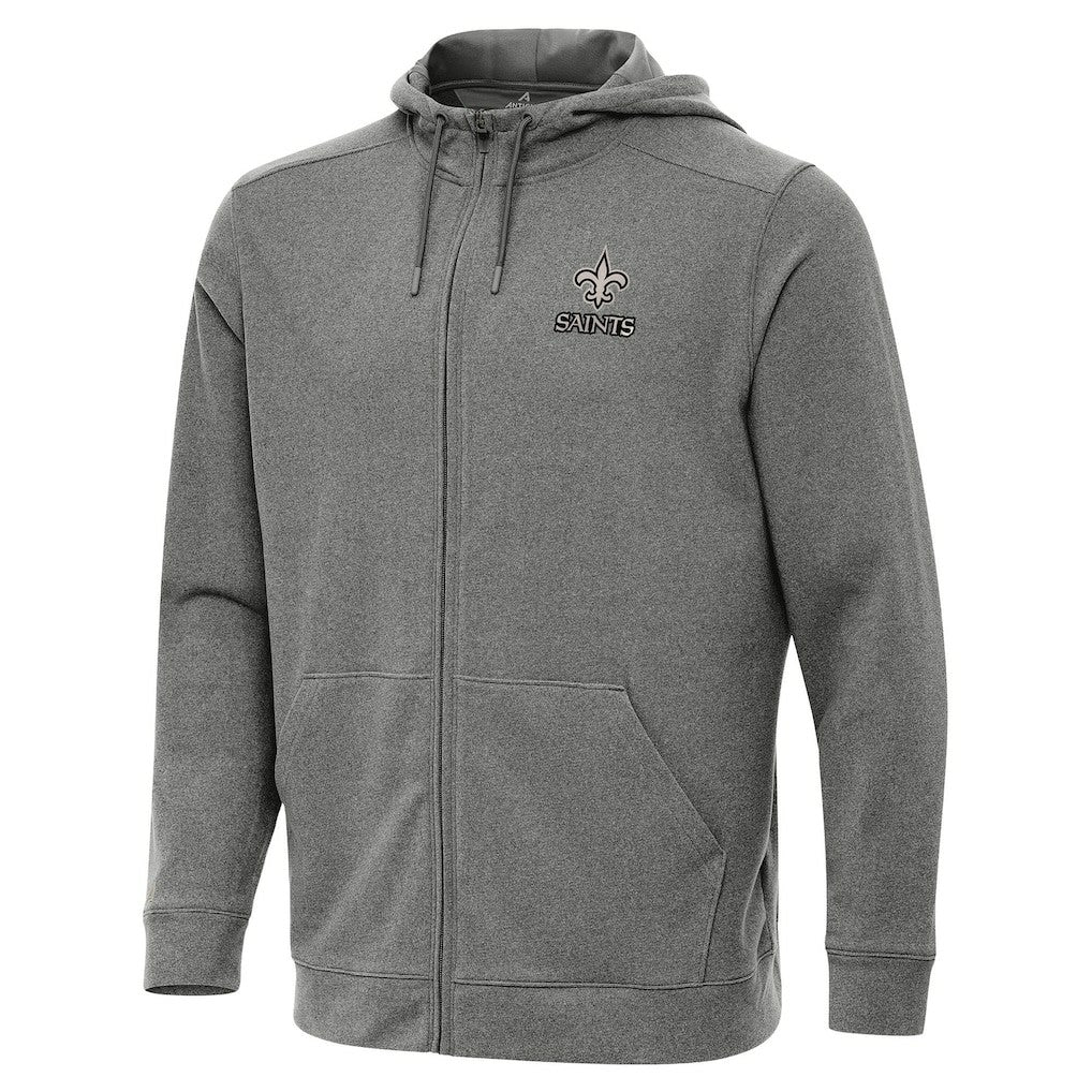 New Orleans Saints  Antigua Effortless Full-Zip Hoodie Jacket