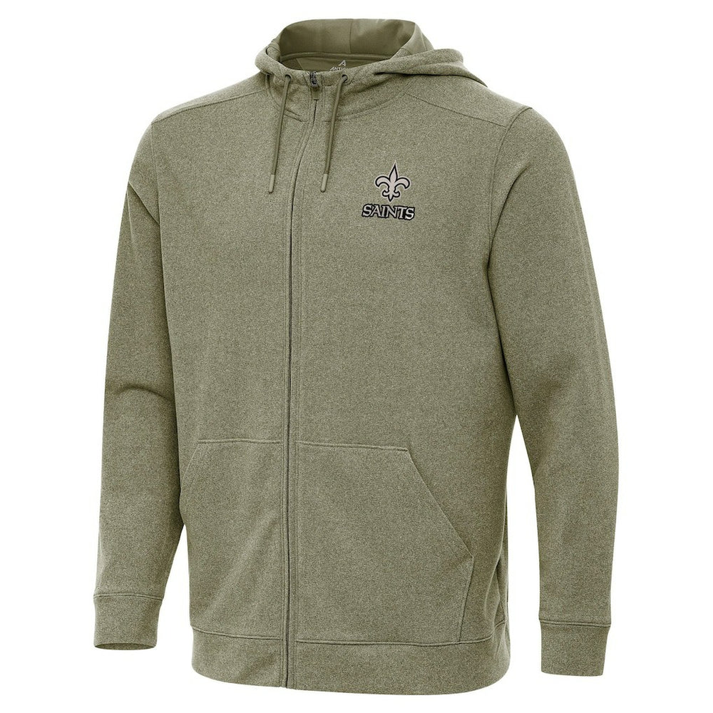 New Orleans Saints  Antigua Effortless Full-Zip Hoodie Jacket