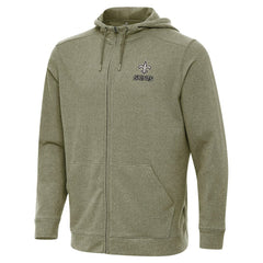 New Orleans Saints  Antigua Effortless Full-Zip Hoodie Jacket