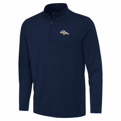 Denver Broncos  Antigua Reprocess Quarter-Zip Top