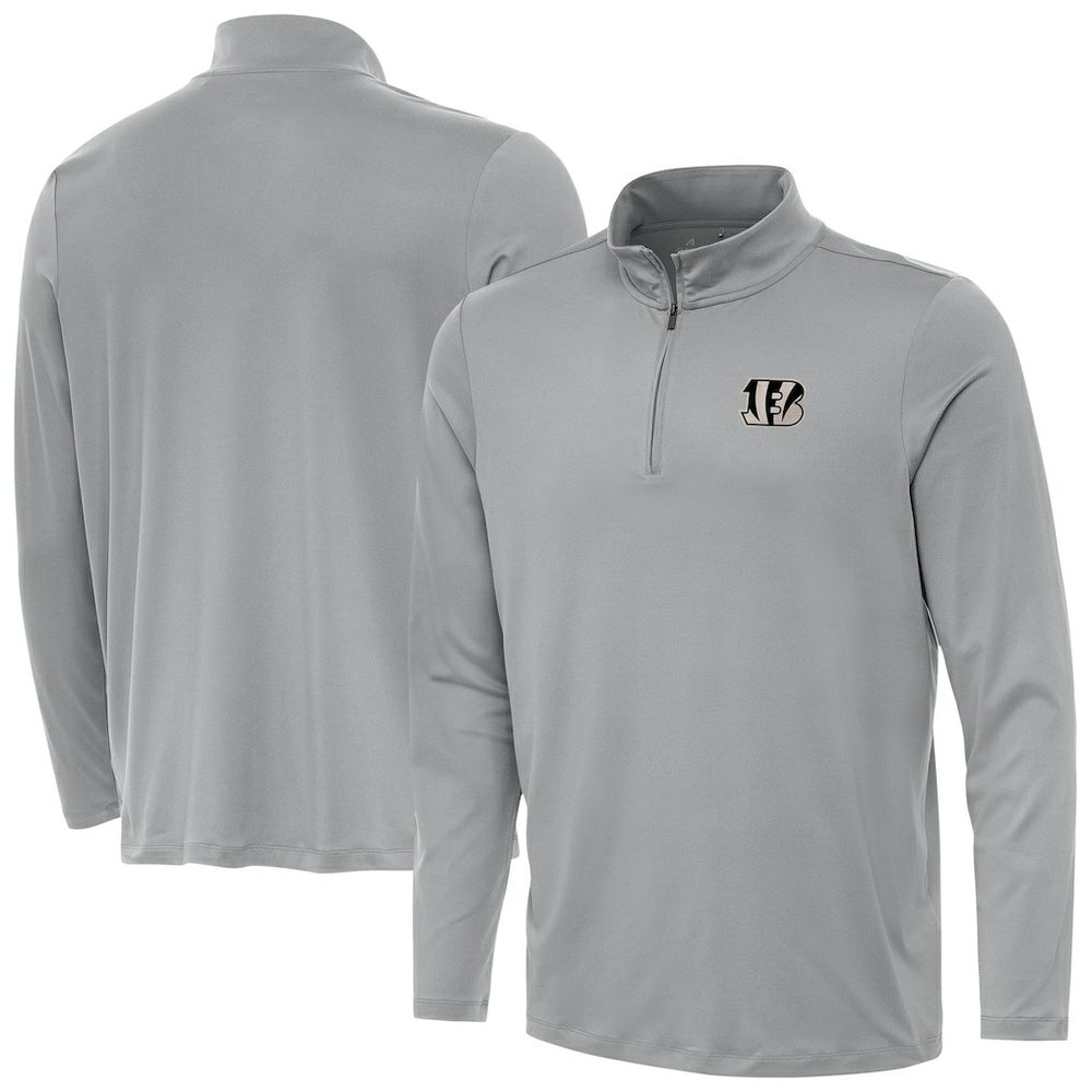 Cincinnati Bengals  Antigua Reprocess Quarter-Zip Top