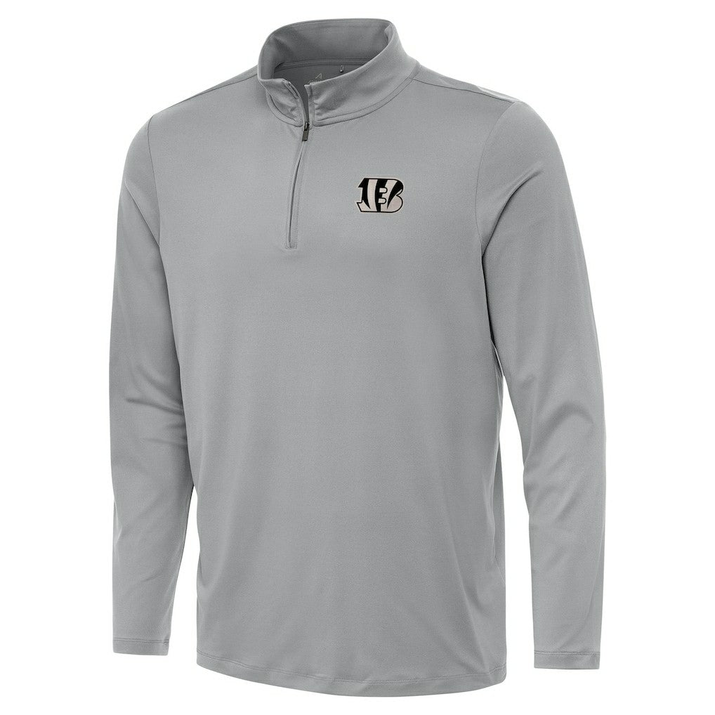 Cincinnati Bengals  Antigua Reprocess Quarter-Zip Top