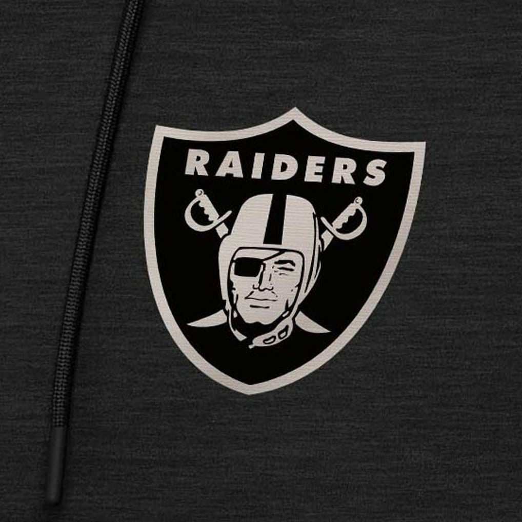 Las Vegas Raiders  Antigua Spikes Raglan Quarter-Zip Hoodie