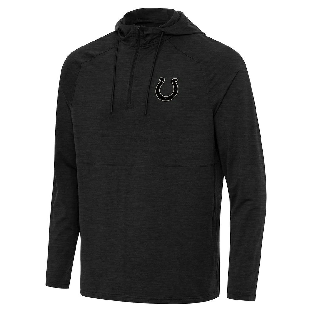 Indianapolis Colts  Antigua Spikes Raglan Quarter-Zip Hoodie