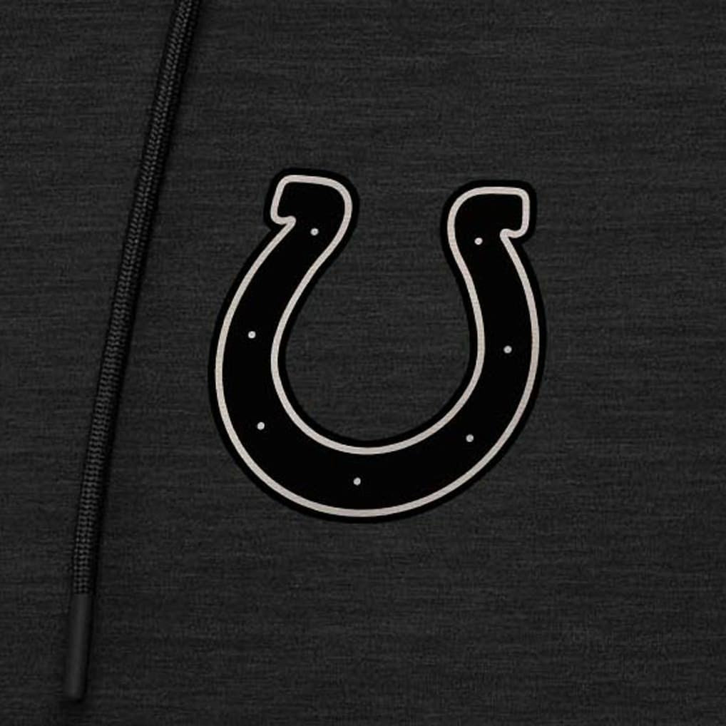 Indianapolis Colts  Antigua Spikes Raglan Quarter-Zip Hoodie