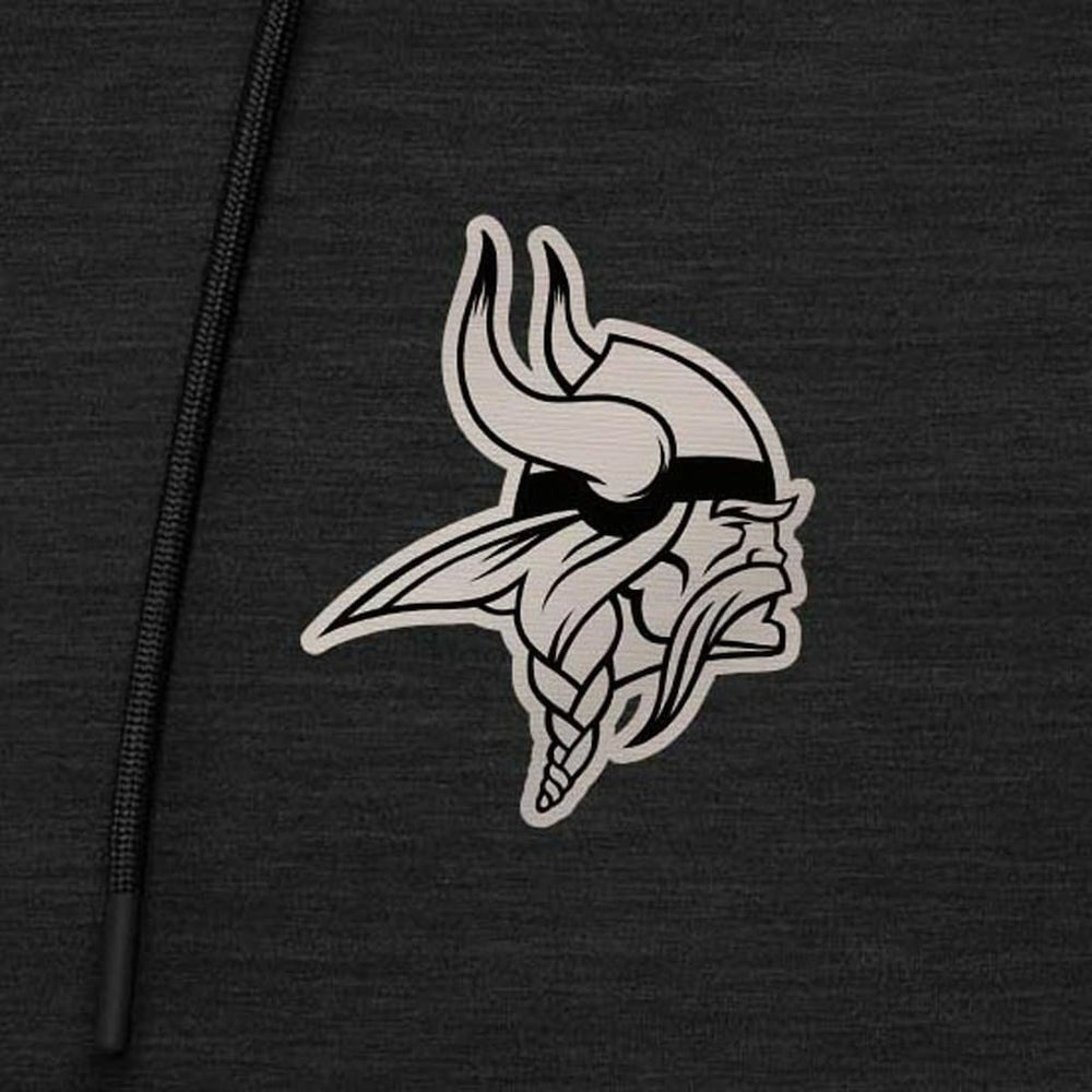 Minnesota Vikings  Antigua Spikes Raglan Quarter-Zip Hoodie
