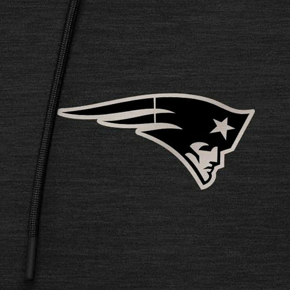 New England Patriots  Antigua Spikes Raglan Quarter-Zip Hoodie