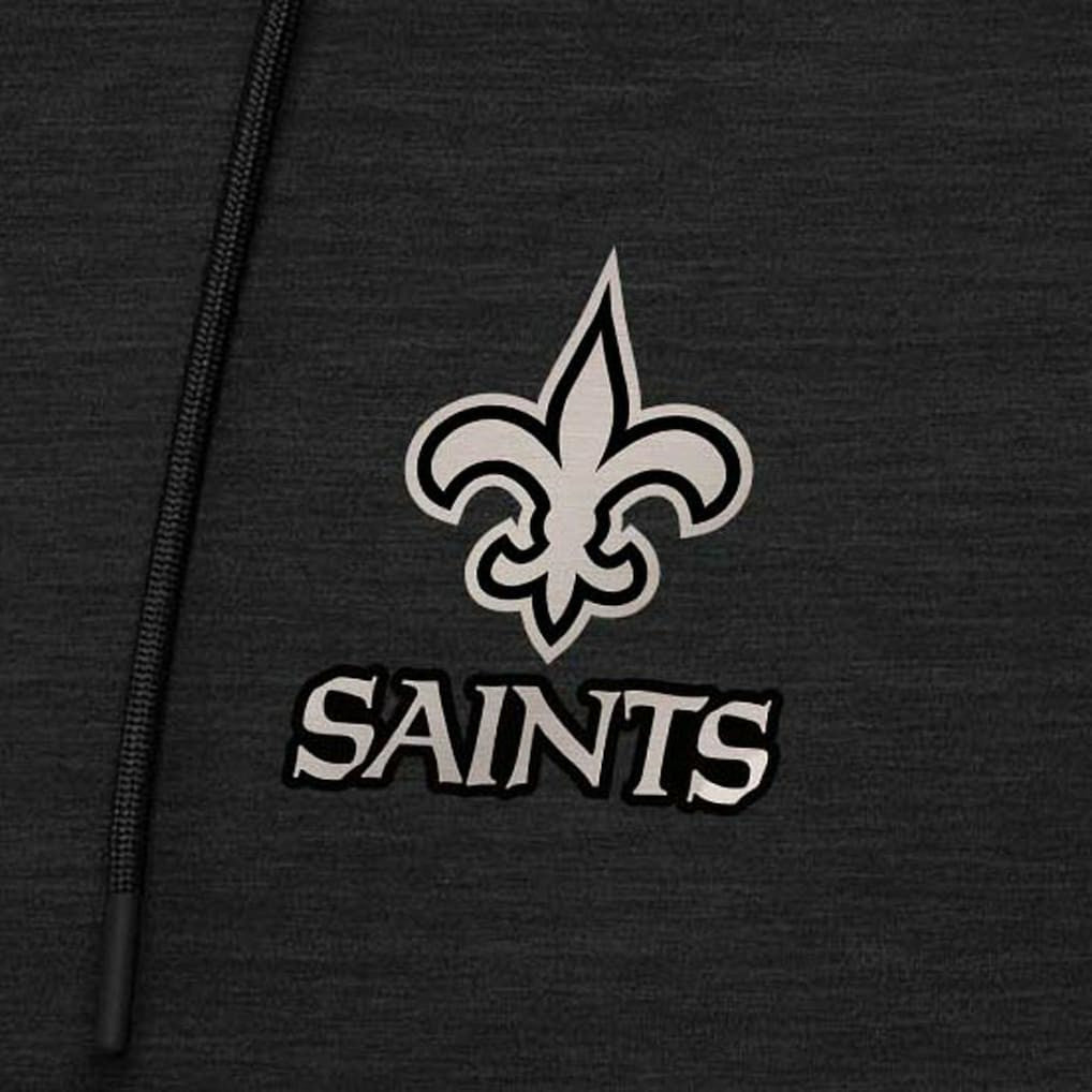 New Orleans Saints  Antigua Spikes Raglan Quarter-Zip Hoodie