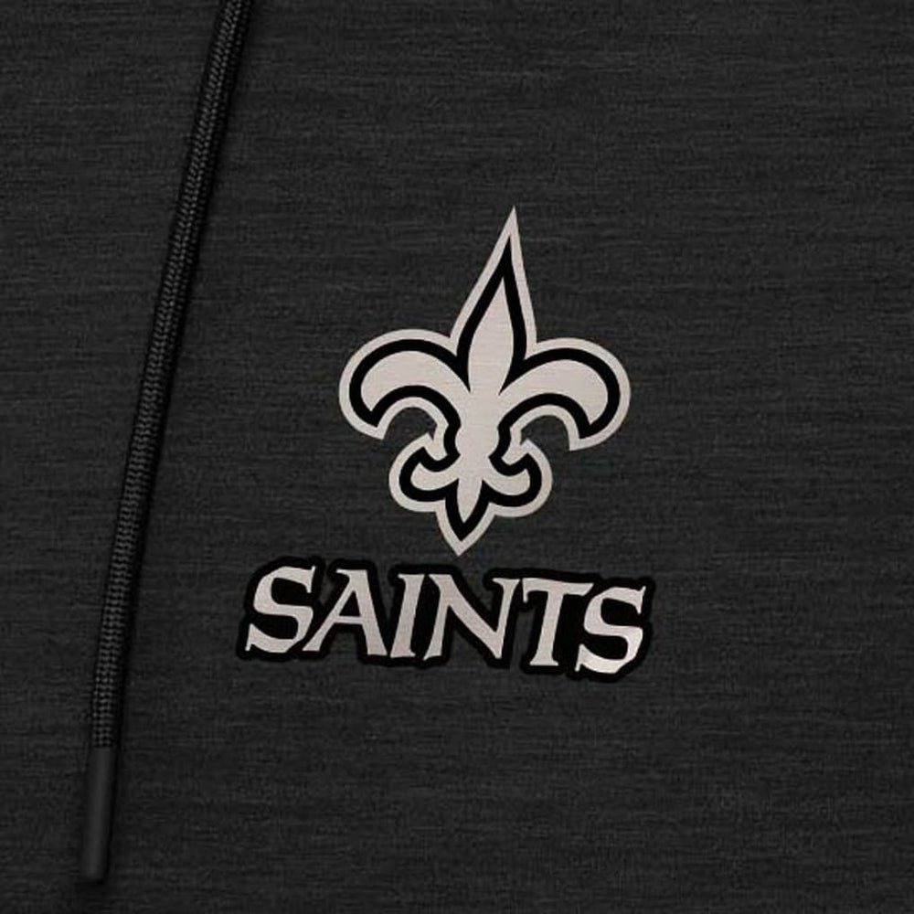 New Orleans Saints  Antigua Spikes Raglan Quarter-Zip Hoodie