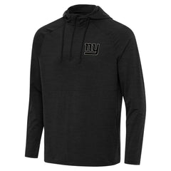 New York Giants  Antigua Spikes Raglan Quarter-Zip Hoodie