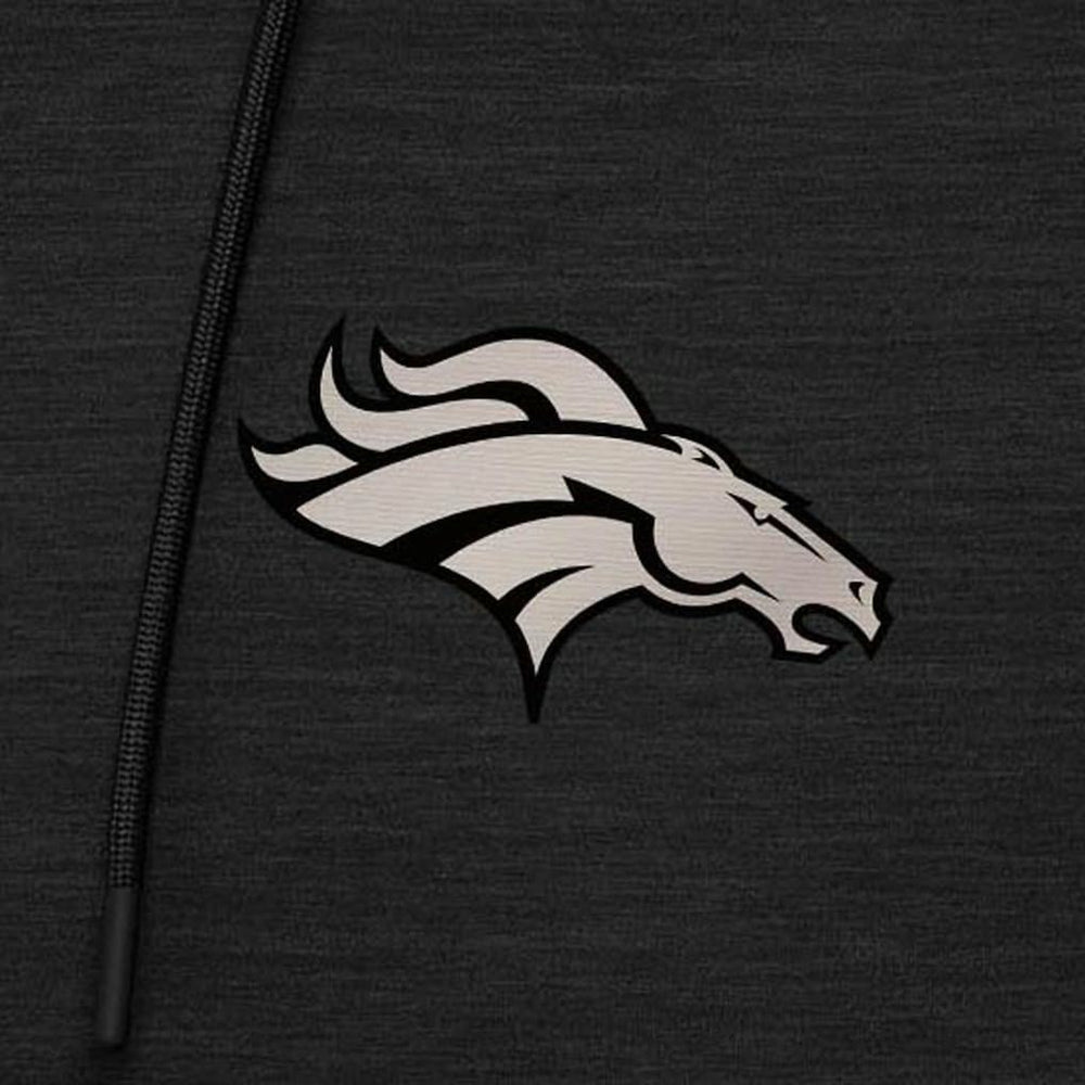 Denver Broncos  Antigua Spikes Raglan Quarter-Zip Hoodie